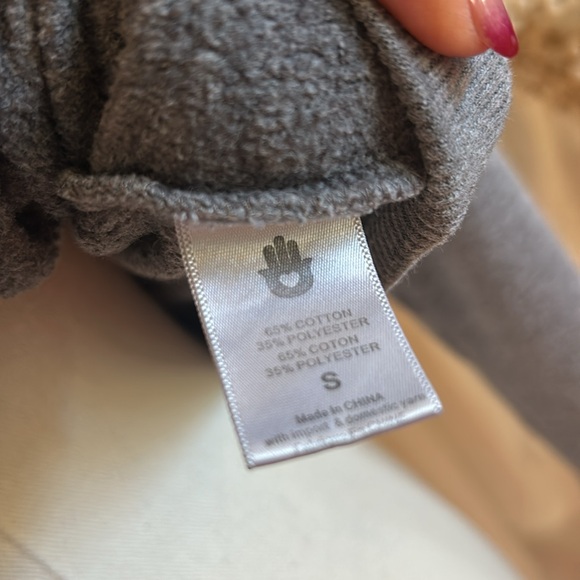 Spiritual Gangster sweatshirt raglan Sweater Grey sz S - Picture 5 of 5